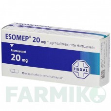 ЭЗОМЕП (ESOMEP) 20 мг капсулы 15 шт - Эзомепразол HEXAL