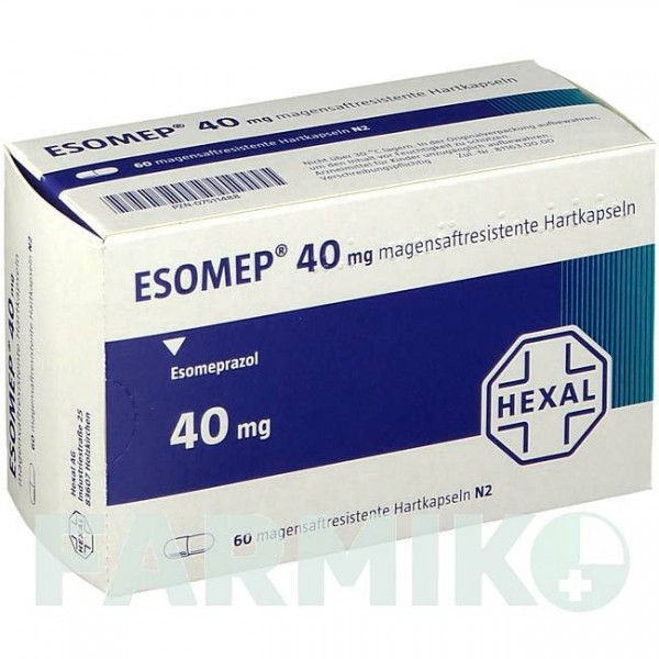 ЕЗОМЕП (ESOMEP) 40 мг капсули 60 шт - Езомепразол HEXAL