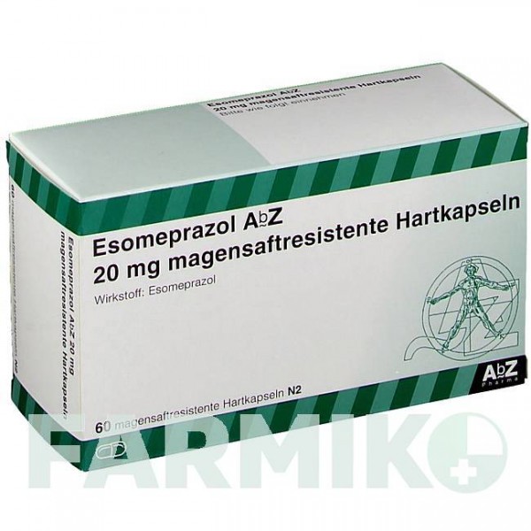 ЭЗОМЕПРАЗОЛ (ESOMEPRAZOL) 20 мг капсулы 60 шт - Эзомепразол ABZ PHARMA