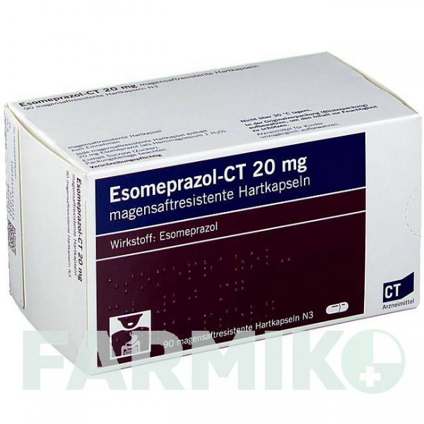 ЭЗОМЕПРАЗОЛ (ESOMEPRAZOL) 20 мг капсулы 90 шт - Эзомепразол ABZ PHARMA