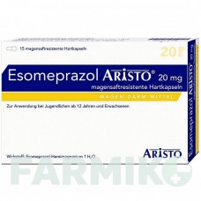 ЕЗОМЕПРАЗОЛ (ESOMEPRAZOL) 20 мг капсули 15 шт - Езомепразол ARISTO PHARMA