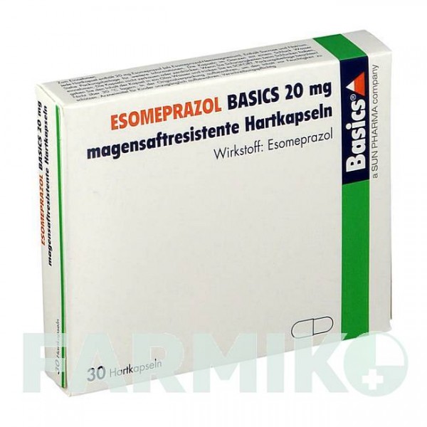 ЭЗОМЕПРАЗОЛ (ESOMEPRAZOL) 20 мг капсулы 30 шт - Эзомепразол BASICS