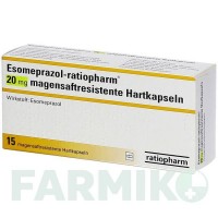 ЕЗОМЕПРАЗОЛ (ESOMEPRAZOL) 20 мг капсули 15 шт - Езомепразол RATIOPHARM
