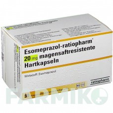 ЭЗОМЕПРАЗОЛ (ESOMEPRAZOL) 20 мг капсулы 90 шт - Эзомепразол RATIOPHARM