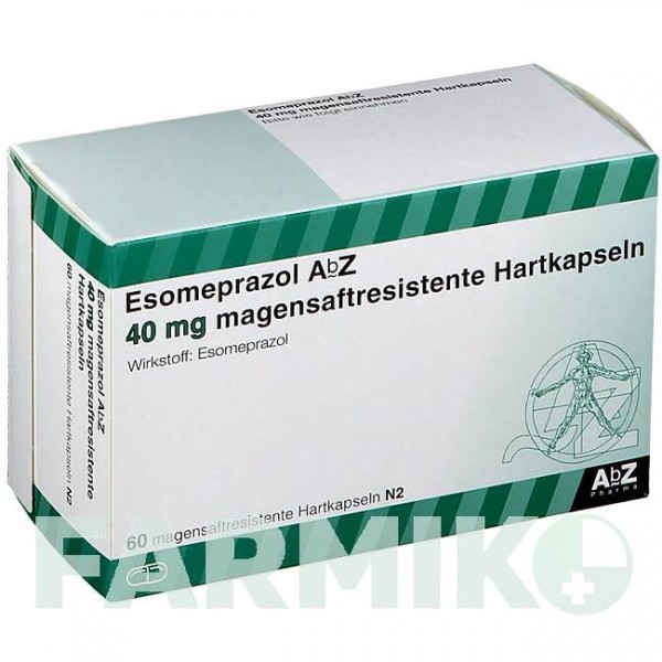 ЭЗОМЕПРАЗОЛ (ESOMEPRAZOL) 40 мг капсулы 60 шт - Эзомепразол ABZ PHARMA