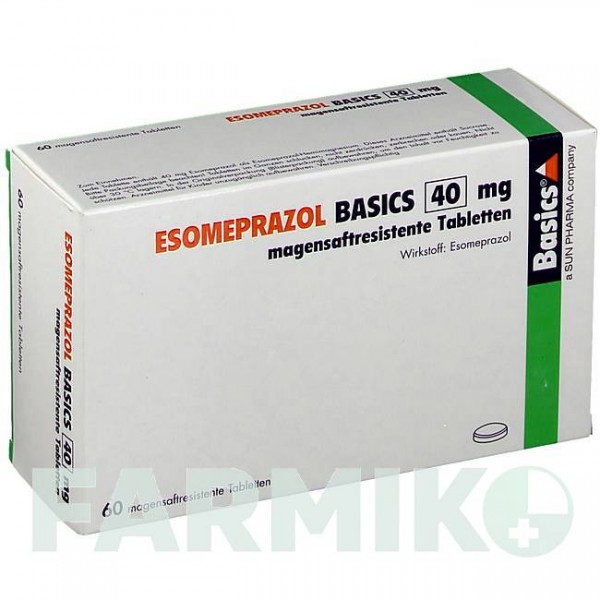 ЕЗОМЕПРАЗОЛ (ESOMEPRAZOL) 40 мг таблетки 60 шт - Езомепразол BASICS