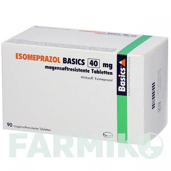ЭЗОМЕПРАЗОЛ (ESOMEPRAZOL) 40 мг таблетки 90 шт - Эзомепразол BASICS