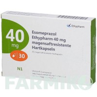 ЕЗОМЕПРАЗОЛ (ESOMEPRAZOL) 40 мг капсули 30 шт - Езомепразол ETHYPHARM