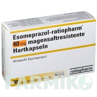 ЕЗОМЕПРАЗОЛ (ESOMEPRAZOL) 40 мг капсули 30 шт - Езомепразол RATIOPHARM