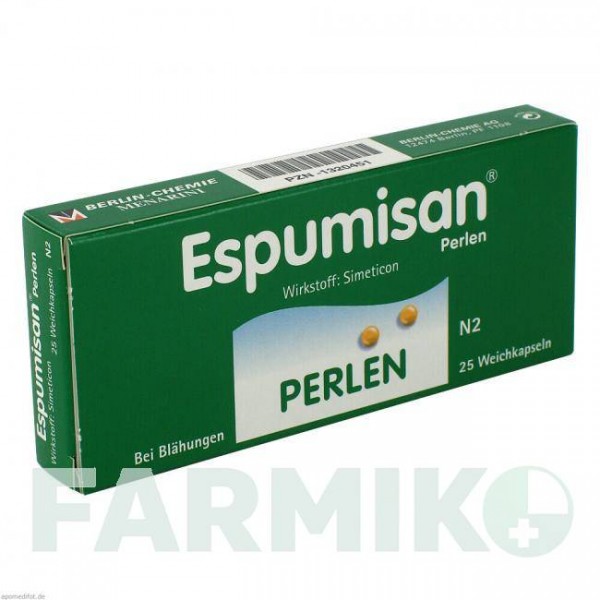 ЕСПУМІЗАН (ESPUMISAN) капсули 25 шт - Силікон BERLIN-CHEMIE