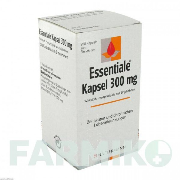 ЭССЕНЦИАЛЕ (ESSENTIALE) 300 мг капсулы 250 шт - Фосфолипиды A.NATTERMANN & CIE