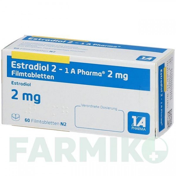 ЭСТРАДИОЛ (ESTRADIOL) 2 таблетки 60 шт - Активные вещества 1 A PHARMA