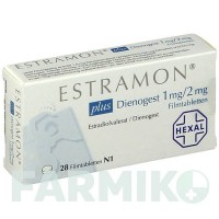ЭСТРАМОН (ESTRAMON) 1 мг/2 мг таблетки 28 шт - Диеногест, Эстроген HEXAL