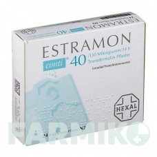 ЕСТРАМОН (ESTRAMON) 40/130 мкг/24 год пластир 24 шт - Норетистерон, Естроген HEXAL
