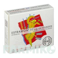 ЭСТРАМОН (ESTRAMON) 50 мкг/24 ч пластырь 24 шт - Эстрадиол HEXAL