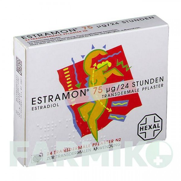 ЕСТРАМОН (ESTRAMON) 75 мкг/24 год пластир 24 шт - Естрадіол HEXAL