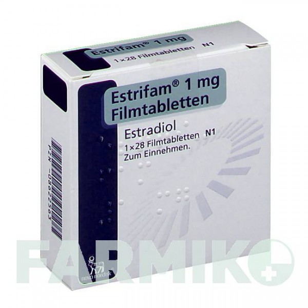 ЕСТРИФАМ (ESTRIFAM) 1 мг таблетки 28 шт - Естрадіол NOVO NORDISK