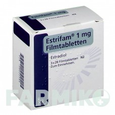 ЕСТРИФАМ (ESTRIFAM) 1 мг таблетки 3x28 шт - Естрадіол NOVO NORDISK