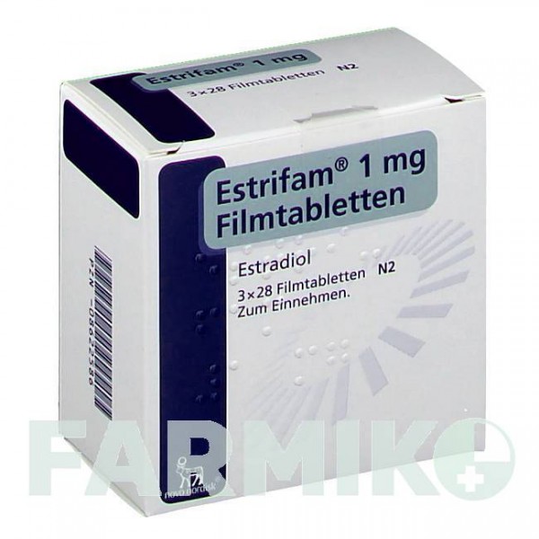 ЭСТРИФАМ (ESTRIFAM) 1 мг таблетки 3x28 шт - Эстрадиол NOVO NORDISK