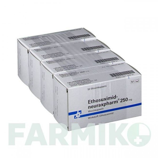 ЭТОСУКСИМИД (ETHOSUXIMID) 250 мг капсулы 50 шт - Этосуксимид NEURAXPHARM