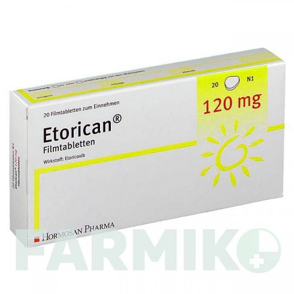 ЭТОРИКАН (ETORICAN) 120 мг таблетки 20 шт - Эторикоксиб HORMOSAN PHARMA