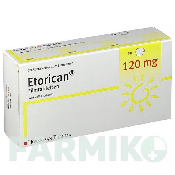 ЭТОРИКАН (ETORICAN) 120 мг таблетки 30 шт - Эторикоксиб HORMOSAN PHARMA