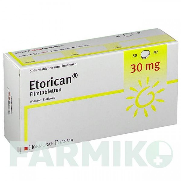 ЭТОРИКАН (ETORICAN) 30 мг таблетки 50 шт - Эторикоксиб HORMOSAN PHARMA