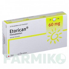 ЭТОРИКАН (ETORICAN) 60 мг таблетки 20 шт - Эторикоксиб HORMOSAN PHARMA