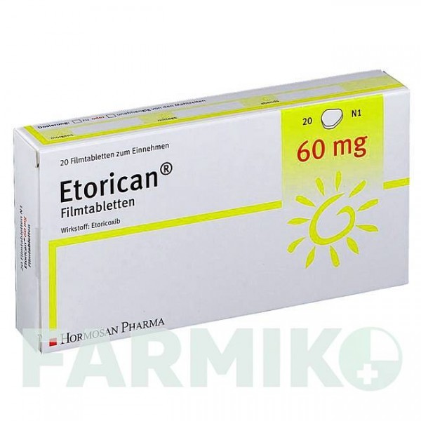 ЕТОРИКАН (ETORICAN) 60 мг таблетки 20 шт - Еторикоксиб HORMOSAN PHARMA