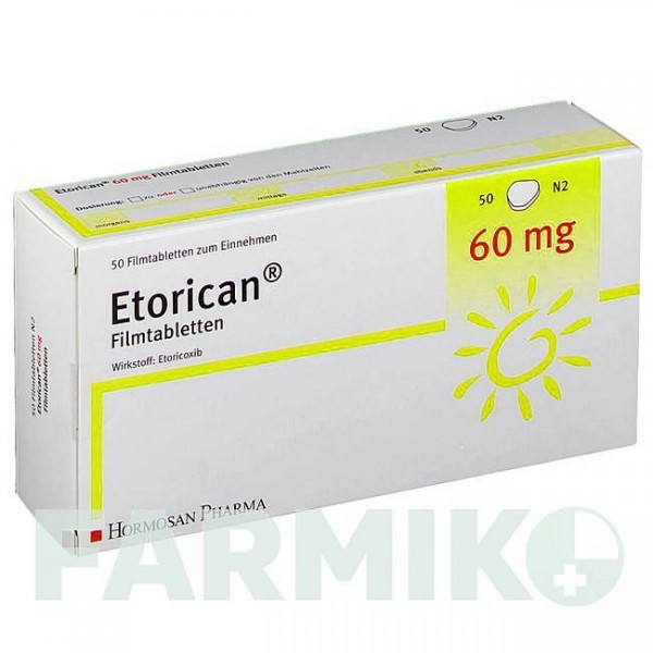 ЭТОРИКАН (ETORICAN) 60 мг таблетки 50 шт - Эторикоксиб HORMOSAN PHARMA