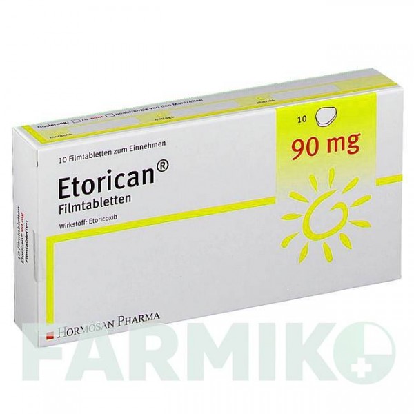 ЭТОРИКАН (ETORICAN) 90 мг таблетки 10 шт - Эторикоксиб HORMOSAN PHARMA