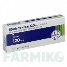 ЕТОРИКОКС (ETORICOX) 120 мг таблетки 20 шт - Еторикоксиб HEXAL