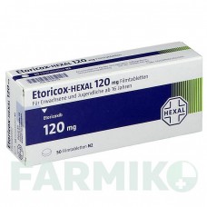 ЕТОРИКОКС (ETORICOX) 120 мг таблетки 50 шт - Еторикоксиб HEXAL
