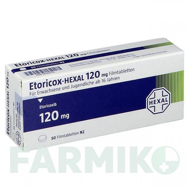 ЭТОРИКОКС (ETORICOX) 120 мг таблетки 50 шт - Эторикоксиб HEXAL