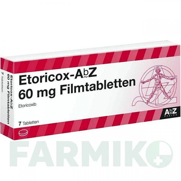 ЭТОРИКОКС (ETORICOX) 60 мг таблетки 7 шт - Эторикоксиб ABZ PHARMA