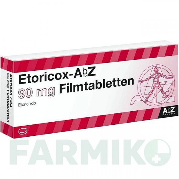 ЕТОРИКОКС (ETORICOX) 90 мг таблетки 20 шт - Еторикоксиб ABZ PHARMA