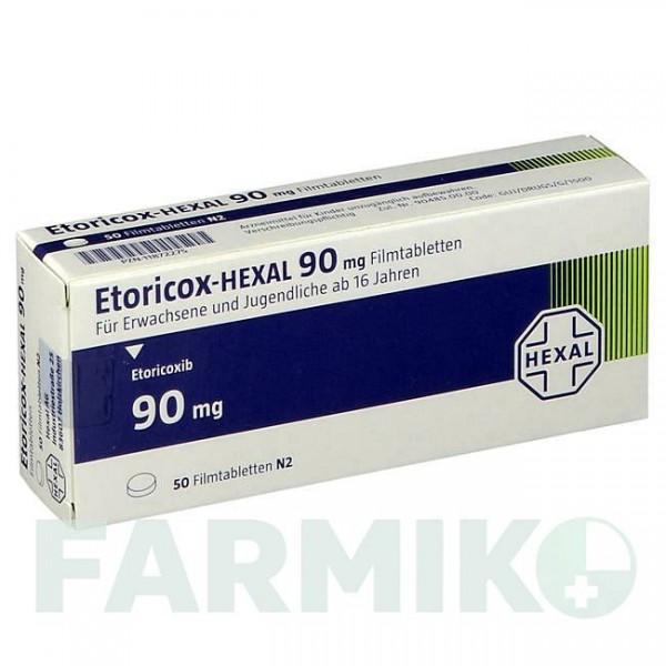 ЭТОРИКОКС (ETORICOX) 90 мг таблетки 7 шт - Эторикоксиб HEXAL
