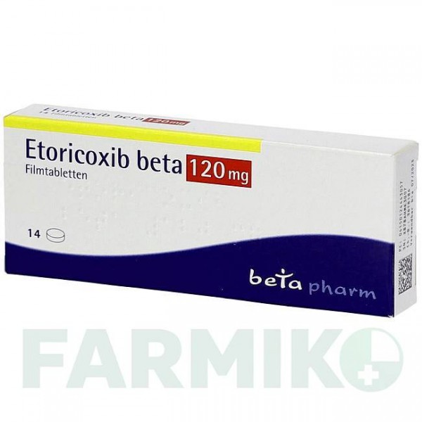 ЭТОРИКОКСИБ (ETORICOXIB) 120 мг таблетки 14 шт - Эторикоксиб BETAPHARM