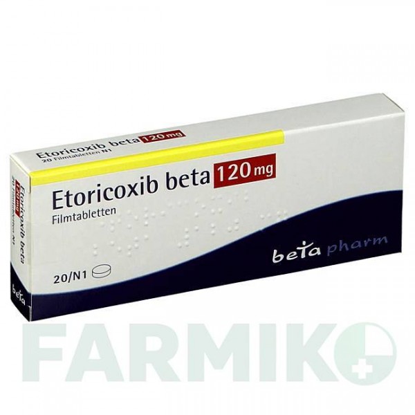 ЕТОРИКОКСИБ (ETORICOXIB) 120 мг таблетки 20 шт - Еторикоксиб BETAPHARM