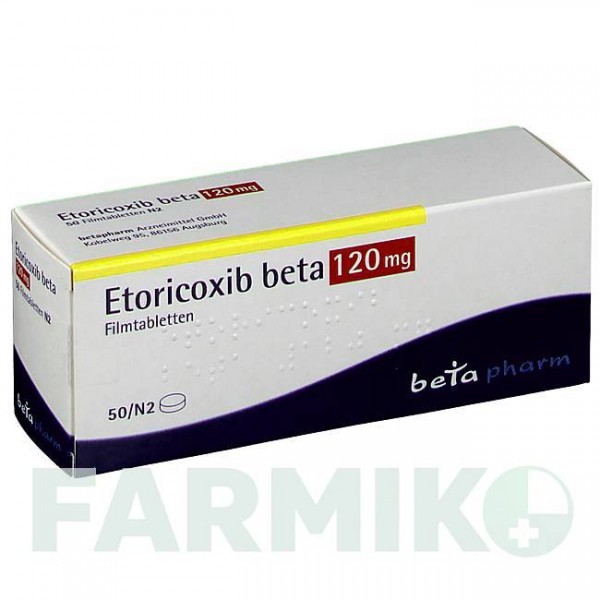 ЕТОРИКОКСИБ (ETORICOXIB) 120 мг таблетки 50 шт - Еторикоксиб BETAPHARM
