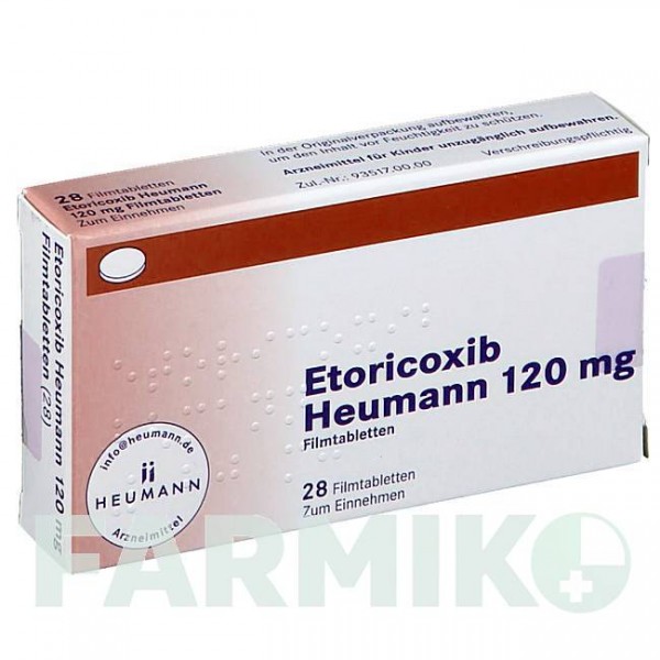 ЭТОРИКОКСИБ (ETORICOXIB) 120 мг таблетки 28 шт - Эторикоксиб HEUMANN PHARMA
