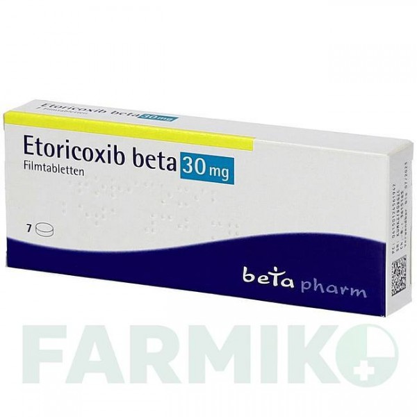 ЭТОРИКОКСИБ (ETORICOXIB) 30 мг таблетки 7 шт - Эторикоксиб BETAPHARM