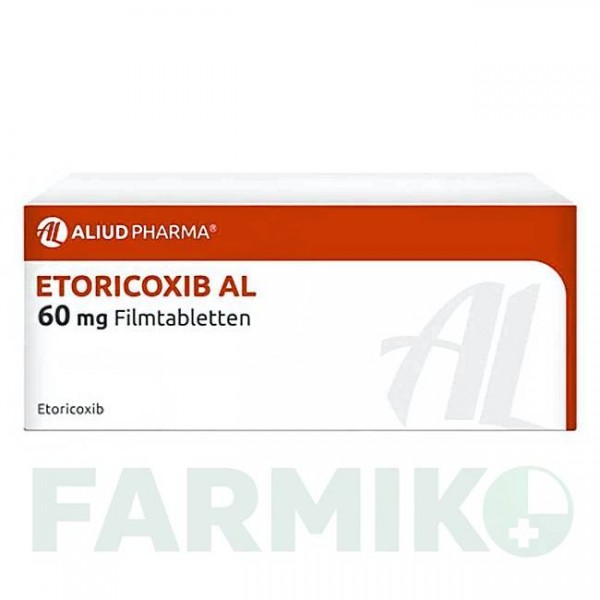 ЭТОРИКОКСИБ (ETORICOXIB) 60 мг таблетки 20 шт - Эторикоксиб ALIUD PHARMA
