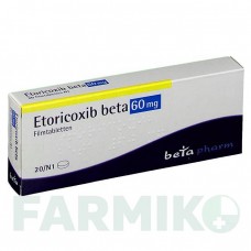ЭТОРИКОКСИБ (ETORICOXIB) 60 мг таблетки 20 шт - Эторикоксиб BETAPHARM