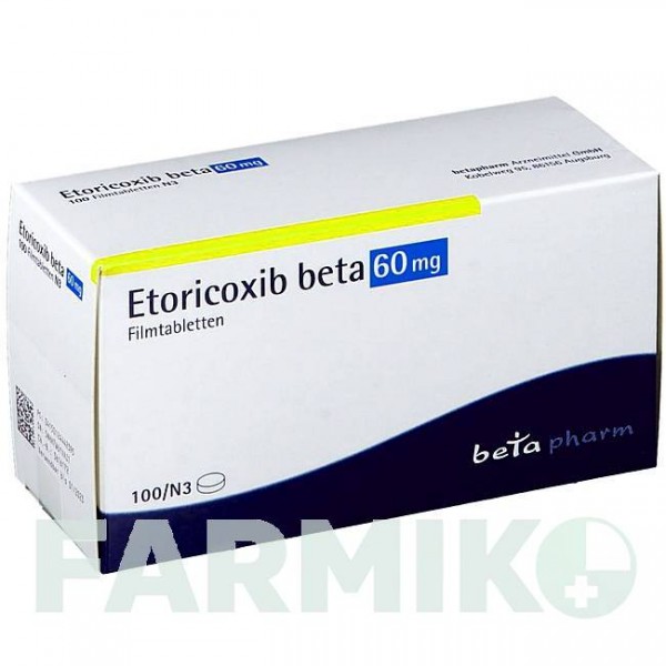 ЭТОРИКОКСИБ (ETORICOXIB) 60 мг таблетки 100 шт - Эторикоксиб BETAPHARM