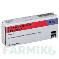 ЕТОРИКОКСИБ (ETORICOXIB) 60 мг таблетки 20 шт - Еторикоксиб MICRO LABS