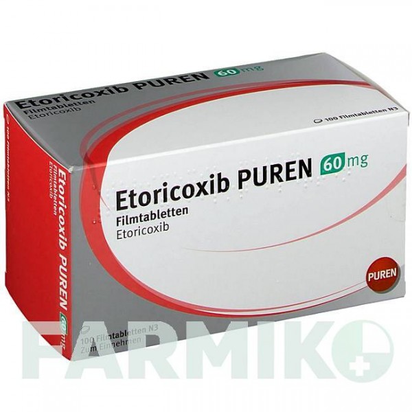 ЭТОРИКОКСИБ (ETORICOXIB) 60 мг таблетки 100 шт - Эторикоксиб PUREN PHARMA