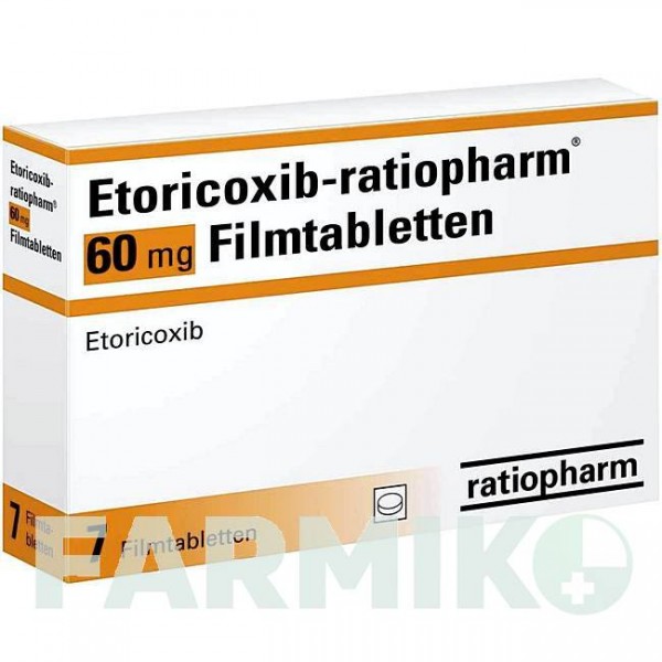 ЭТОРИКОКСИБ (ETORICOXIB) 60 мг таблетки 7 шт - Эторикоксиб RATIOPHARM