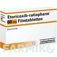 ЕТОРИКОКСИБ (ETORICOXIB) 60 мг таблетки 20 шт - Еторикоксиб RATIOPHARM