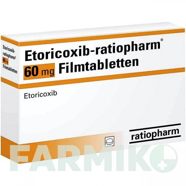 ЭТОРИКОКСИБ (ETORICOXIB) 60 мг таблетки 100 шт - Эторикоксиб RATIOPHARM